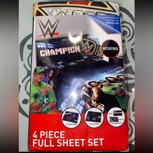 WWE NEW Armageddon 4 Piece Full Sheet Set HARD to find!